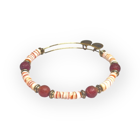 Alex and Ani 𖤗 Terra Horizon Beaded Expand Bangle Bracelet 𖤗 Rafaelian Gold 𖤗 - Picture 2 of 16